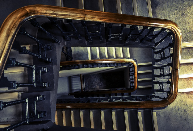 Cage d'escalier en colimaçon